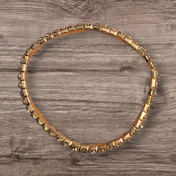 🩷3 for $15: Set of 5 4mm Infinity Stretchy Bracelets, Navy & Gold Tone, New - Picture 8 of 9